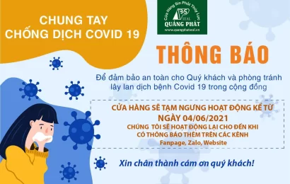thông báo nghỉ dịch covid
